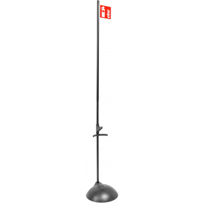 Βάση Επιδαπέδια Πυροσβεστήρα μαύρη με πλαστική βάση και σήμα ένδειξης θέσης