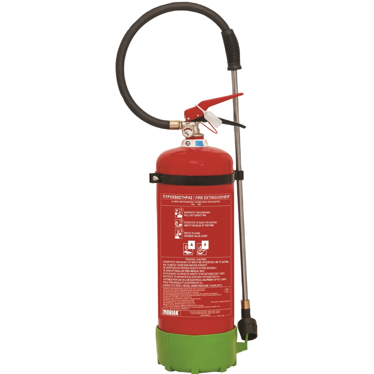 Πυροσβεστήρας 6Lt Αφρού χωρίς Φθόριο (για μπαταρίες και λάστιχα)