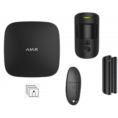 Ajax Systems Hub 2 Kit Cam (Μαύρο)