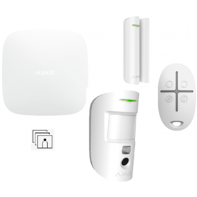 Ajax Systems Hub 2 Kit Cam (Λευκό)
