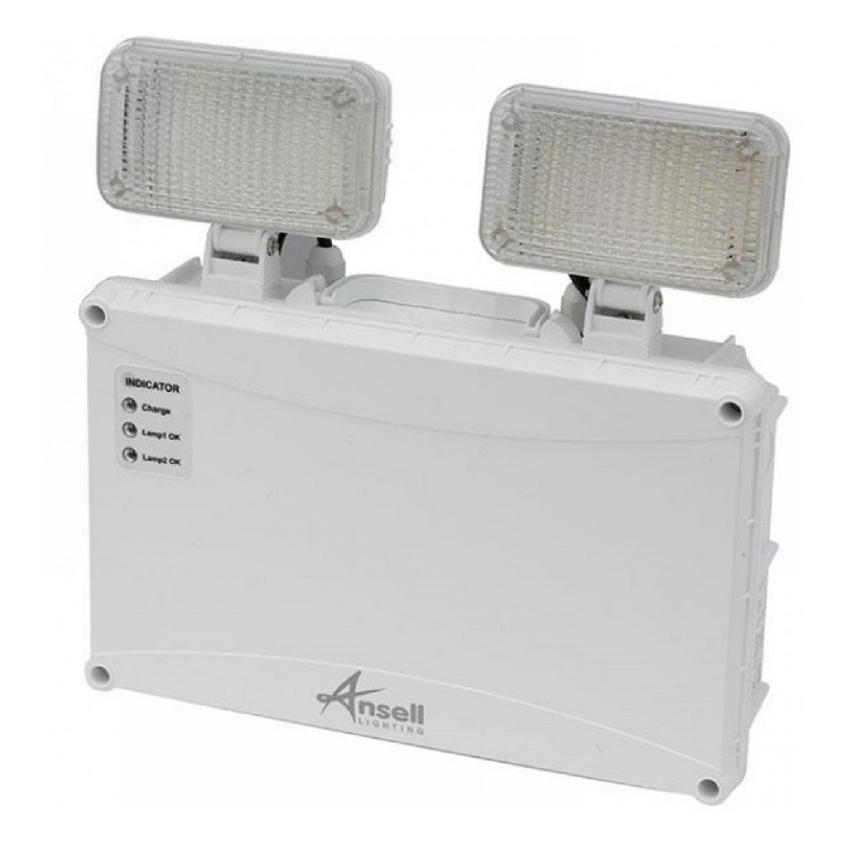 Φωτιστικό Ασφαλείας 180min - ANSELL OWL LED Twin Spot ΙP65 με δύο προβολείς & Μπαταρία
