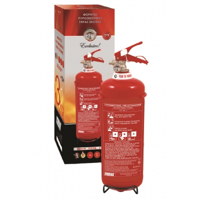 Πυροσβεστήρας 3kg Ξηράς Σκόνης ABC40